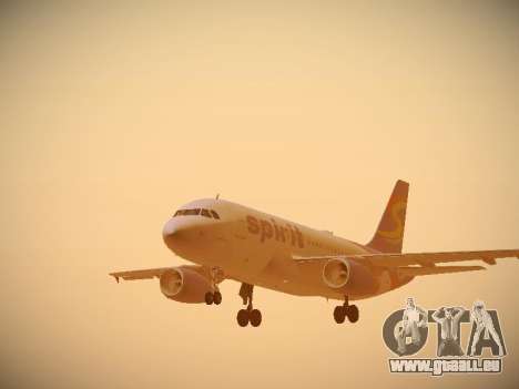 Airbus A319-132 Spirit Airlines für GTA San Andreas
