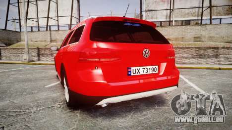 Volkswagen Passat 2014 Unmarked Police pour GTA 4