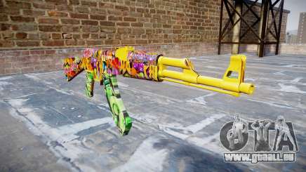 АК-47 graffiti camo pour GTA 4