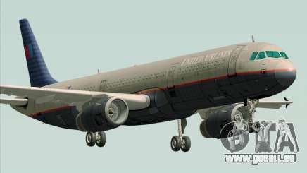 Airbus A321-200 United Airlines für GTA San Andreas