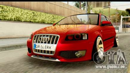 Audi S3 2007 Camber Edit pour GTA San Andreas