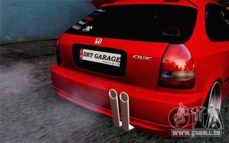 Honda Civic DRY Garage für GTA San Andreas