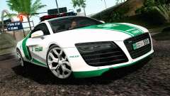 Audi R8 V8 FSI 2014 Dubai Police für GTA San Andreas