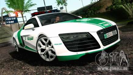 Audi R8 V8 FSI 2014 Dubai Police pour GTA San Andreas