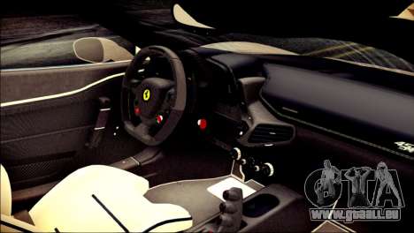 Ferrari 458 Speciale 2015 Stripe für GTA San Andreas