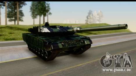 Leopard 2A6 Woodland pour GTA San Andreas