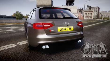 Audi S4 Avant Unmarked Police [ELS] für GTA 4