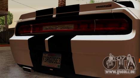 Dodge Challenger SRT8 392 2012 Stock Version 1.0 pour GTA San Andreas