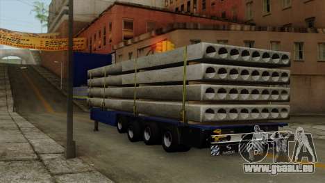 Flatbed3 Yellow pour GTA San Andreas