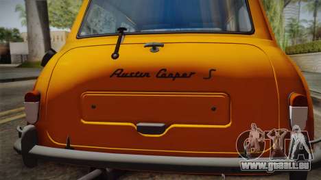 Mini Cooper S 1965 Lowered für GTA San Andreas