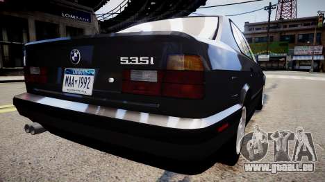 BMW 535i E34 ShadowLine v.3.0 pour GTA 4