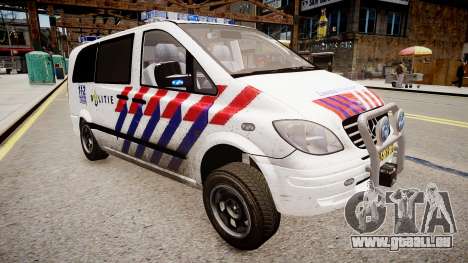 Mercedes-Benz Vito 115 CDI Dutch Police pour GTA 4