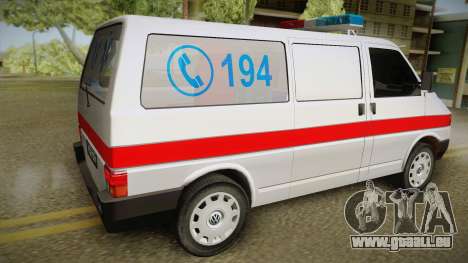 Volkswagen T4 Ambulance pour GTA San Andreas