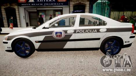 Latvian Police Volvo S60R pour GTA 4