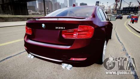 BMW 335i 2013 pour GTA 4
