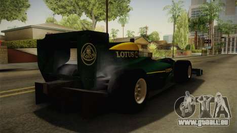 F1 Lotus T125 2011 v4 für GTA San Andreas