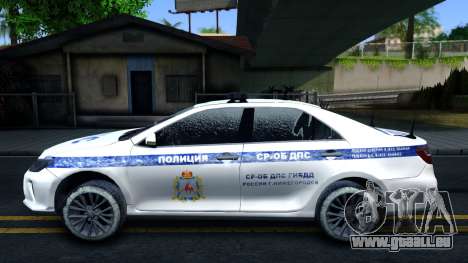 Toyota Camry 2016 ДПС Édition d'Hiver pour GTA San Andreas