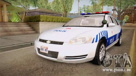 Chevrolet Impala Turkish Police für GTA San Andreas