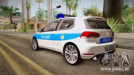 Volkswagen Golf Mk6 Police pour GTA San Andreas