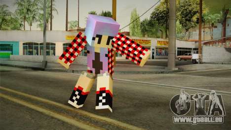 Minecraft Gamer Girl (Normal Maps) für GTA San Andreas