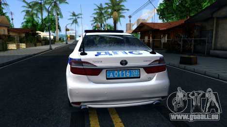 Toyota Camry 2016 ДПС Édition d'Hiver pour GTA San Andreas