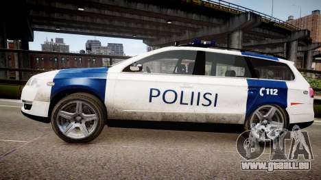 Finnish Police Volkswagen Passat (Poliisi) für GTA 4