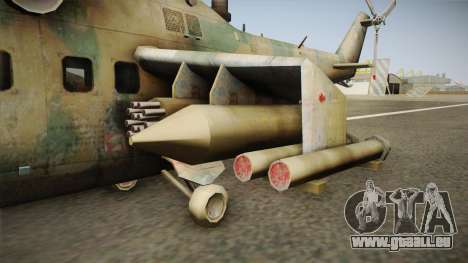 CoD Series - Mi-24D Hind Woodland für GTA San Andreas