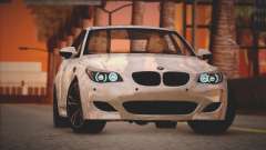 BMW M5 E60 blanc pour GTA San Andreas