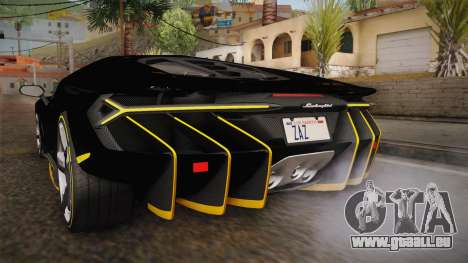 Lamborghini Centenario LP770-4 2017 Carbon PJ für GTA San Andreas