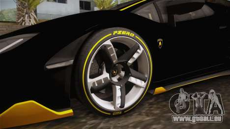 Lamborghini Centenario LP770-4 2017 Carbon PJ pour GTA San Andreas