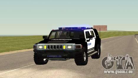 Hummer H2 Police V1 pour GTA San Andreas