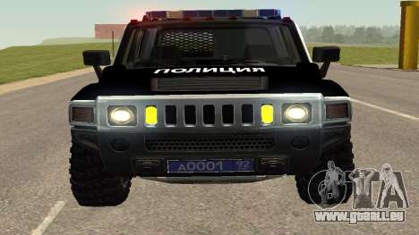 Hummer H2 Police V1 für GTA San Andreas