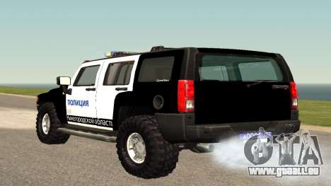Hummer H2 Police V1 für GTA San Andreas