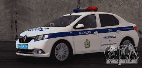 Renault Logan SUR la police de la circulation pour GTA San Andreas