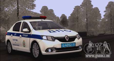 Renault Logan SUR la police de la circulation pour GTA San Andreas
