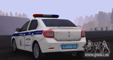 Renault Logan ÜBER Verkehrs-Polizei für GTA San Andreas