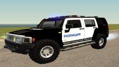 Hummer H2 Police V1 pour GTA San Andreas