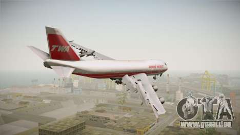 Boeing 747 TWA Solid Titles Livery für GTA San Andreas