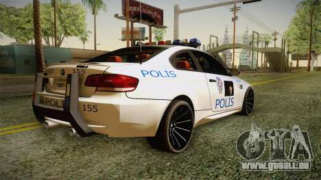 BMW M3 Turkish Police für GTA San Andreas