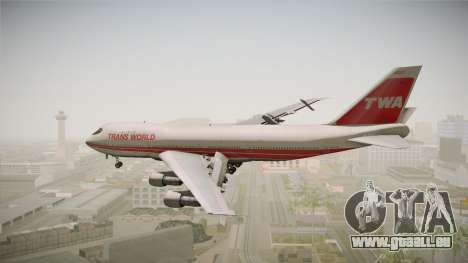 Boeing 747 TWA Solid Titles Livery pour GTA San Andreas