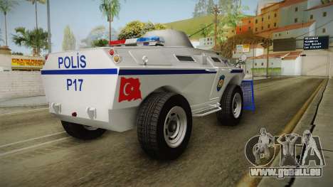 Turkish Police APC with Water Cannon für GTA San Andreas