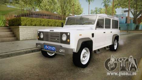 Land Rover Defender 110 Policija Undercover für GTA San Andreas