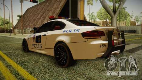 BMW M3 Turkish Police pour GTA San Andreas