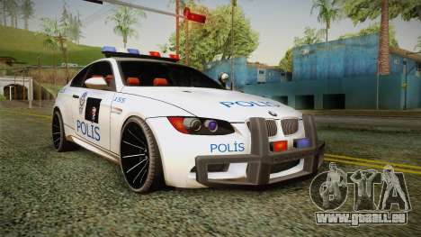 BMW M3 Turkish Police pour GTA San Andreas
