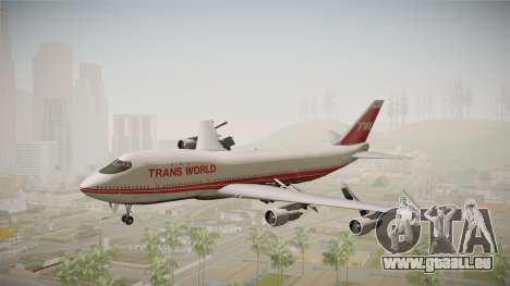 Boeing 747 TWA Solid Titles Livery pour GTA San Andreas