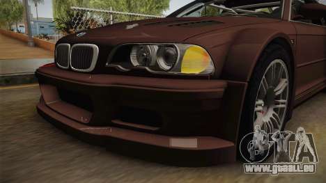 BMW M3 E46 2005 NFS: MW Livery pour GTA San Andreas
