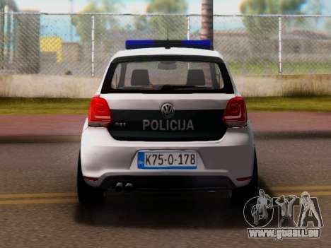 Volkswagen Polo GTI BIH Police Car pour GTA San Andreas