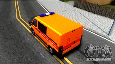 Fiat Ducato D'Urgence pour GTA San Andreas