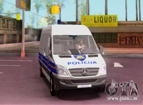 Mercedes-Benz Sprinter Croatian Police Van pour GTA San Andreas