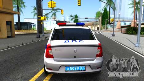 Renault Logan Russian Police pour GTA San Andreas